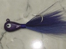 HD/Saltwater Flathead Bucktail Jig- Purplicious - Mult Sizes and Quantities