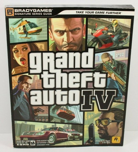 Grand Theft Auto Iv 4 Gta Iv Strategy Guide Ps3 Xbox 360 Poster Map Attached Ebay