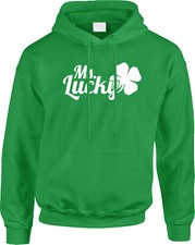 Ms Lucky St Patricks Day Funny Drinking Bar Pub Crawl 4 Clover Irish Mens Hoodie