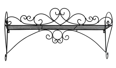 Wandregal eisen landhausstil