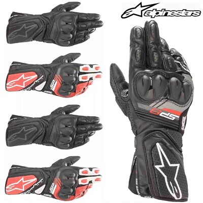 Alpinestars SP-8 v3 Leather Motorcycle Gloves Sports Touring Motorbike Glove
