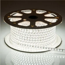 DC24V Bright 120LED White LED Strip Rope Sign Light IP67 SMD Lamp Tube Flexible