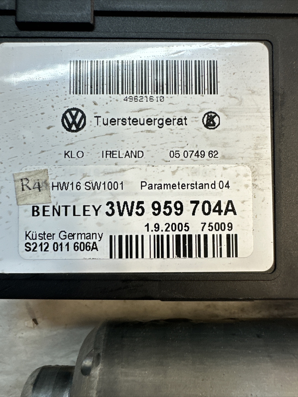 Rear Right Door Window Glass Motor 3w5959704a Bentley Flying Spur 06-12
