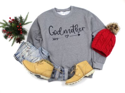 Godmother gift, sweatshirt for godmother, comfy oversized women s sweater