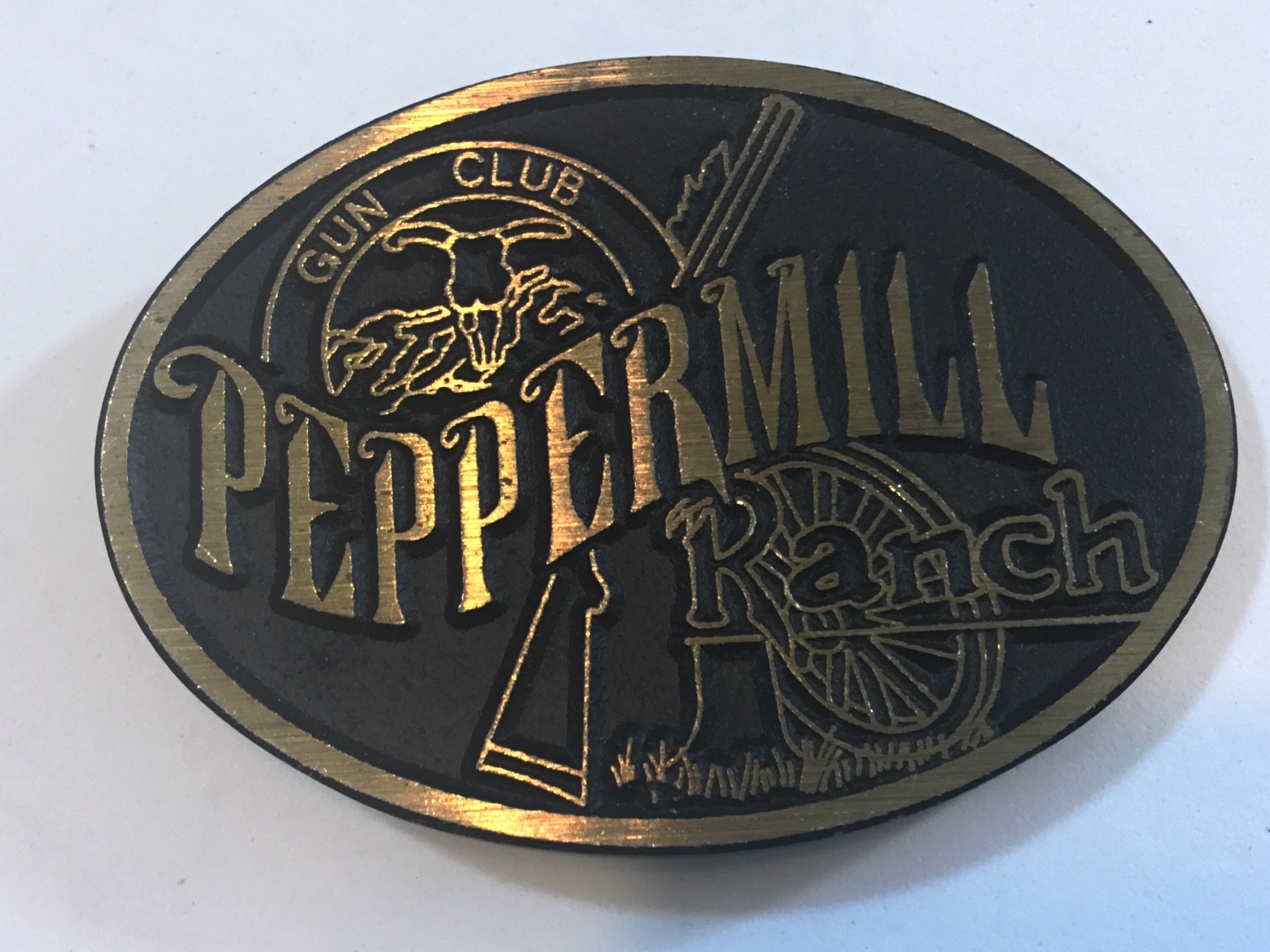 peppermill ranch gun club dynabuckle solid brass… Gem
