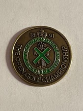 Rare 1891 Open Championship 1" Coin Style Golf Marker - St. Andrews Old Course