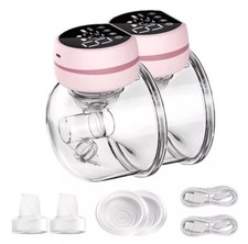 Hands Free Double Wearable Electric Suction Breast Pump 2 Piece