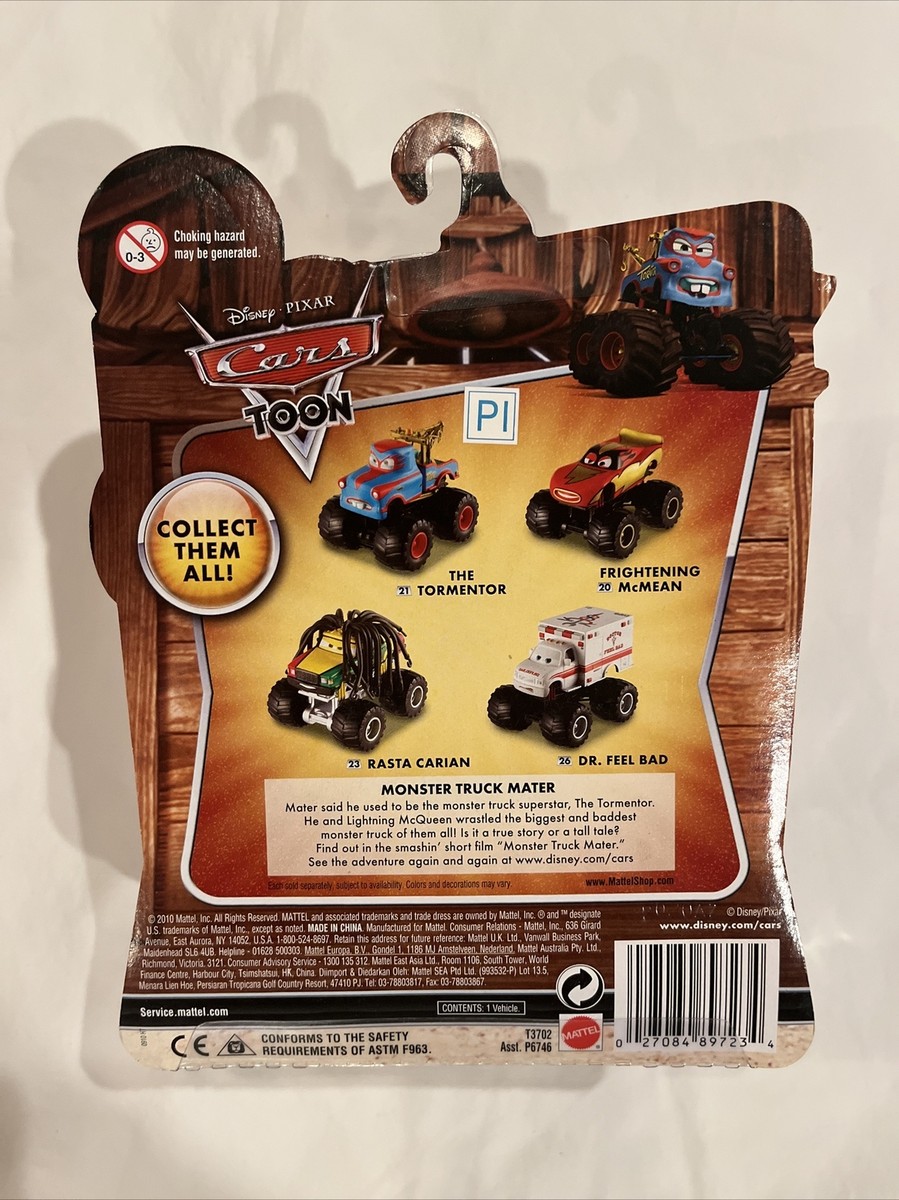 Disney Pixar Cars Toon Dr. Feel Bad Monster Truck Mater Deluxe