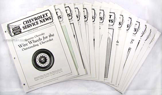 1929 Chevrolet Service News Set Chevy Werkstatt-Handbuch Revisionen-image