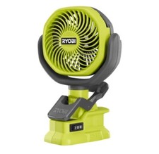 RYOBI PCF02 TOOL ONLY 18V 4inch FAN Clamp Fan Portable Cordless Tool Only 