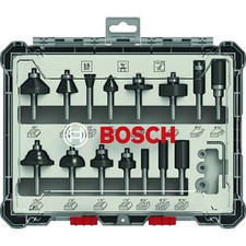 Bosch PRO 15 Piece 1/4" Router Bit Set