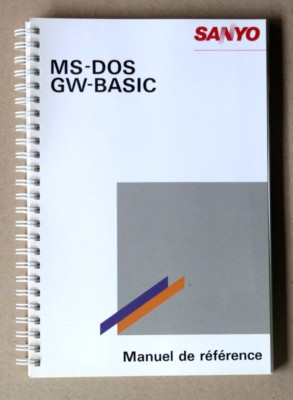 SANYO REFERENZHANDBUCH MS-DOS / GW-BASIC - KOMPLETT EPOCHE 1985/90 - SEHR GUTER ZUSTAND