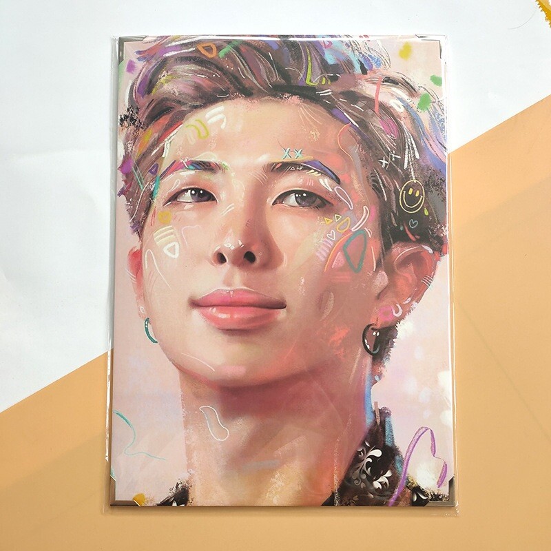 BTS fineart 額縁付き BTS Oil painting Frame| Map Of Soul|All Members Available | eBay