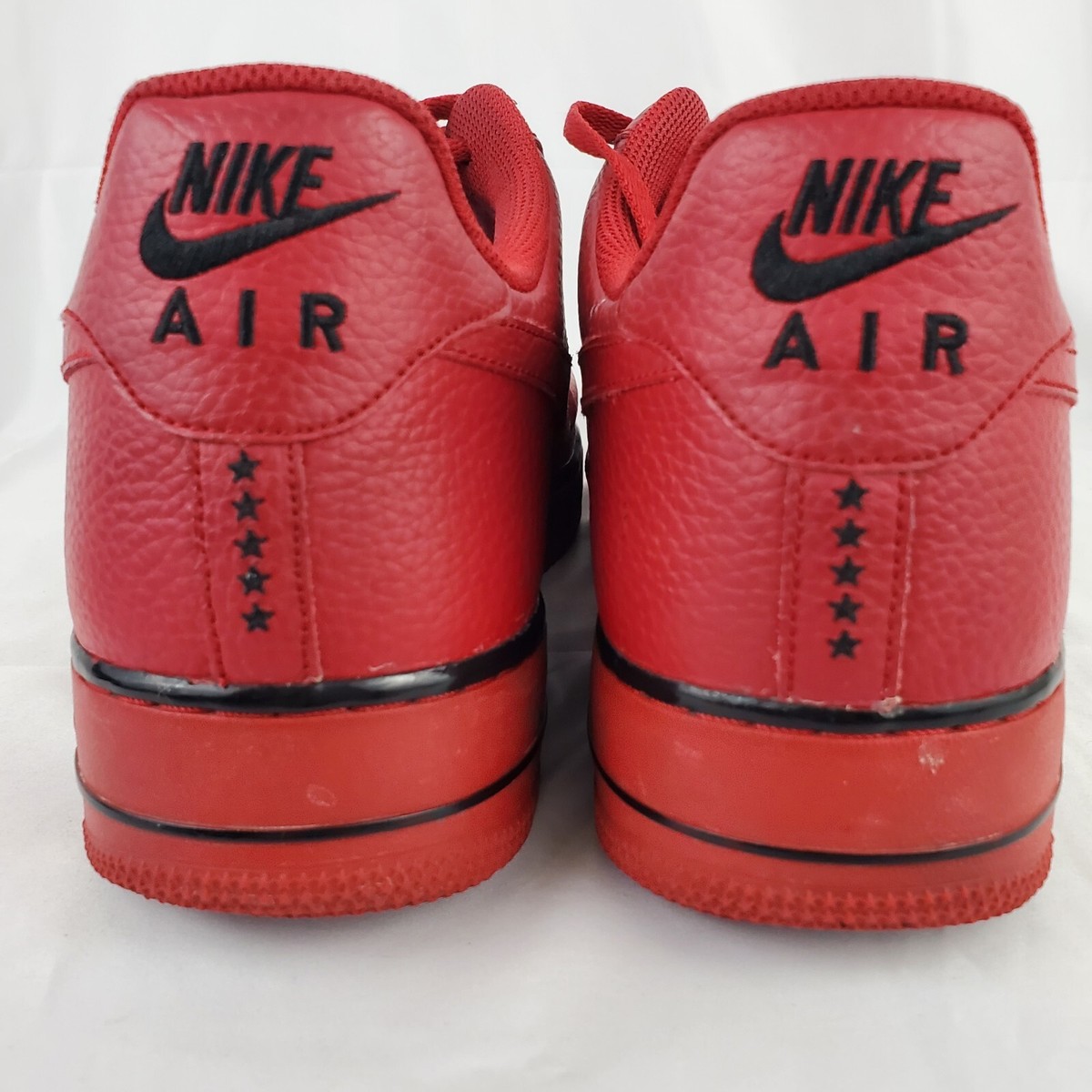 Nike Air Force 1 Low Pivot Pack Red Leather Mens Shoes 488298-627