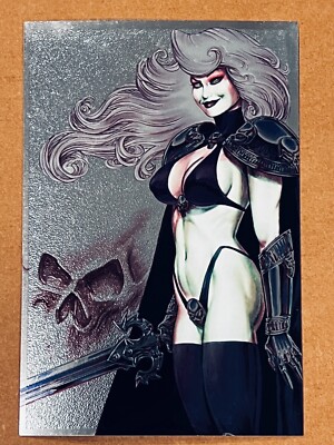 Lady Death Mega (1997) Base CHROMIUM #11 ''So Much To Do'' Combo Ship  *