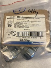 T&B FITTINGS BY ABB 2531-3 STRAIN RELIEF CORD CONNECTOR 3/4" (7 QTY)