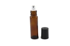 10ml Amber or Blue THICK glass bottles w/ stainless steel rollers essential oils