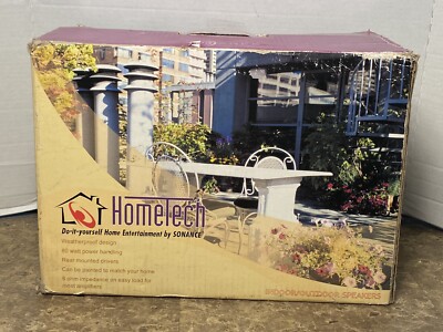SONANCE HomeTech Pair of White Indoor/Outdoor Speakers   NIB