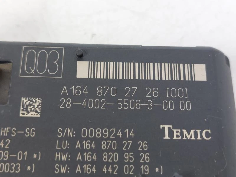 A1648702726 CENTRALINA CONTROLLO APERTURA PORTELLONE MERCEDES-BENZ CLASSE R (W25 - Immagine 3 di 3