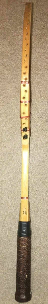 Raquette de tennis en bois autographe vintage Wilson Jack Kramer 4 5/8