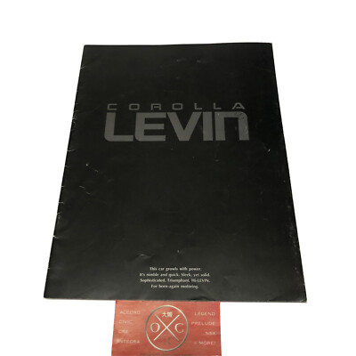 1991 Toyota Corolla Levin Brochure Rare JDM Catalog OEM GT-Apex GT