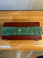 Martial Arts Green Double Wrap Black Stripe Belt Size 5