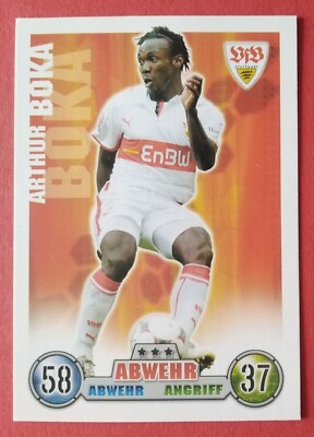 TOPPS Arthur Boka VfB Stuttgart Bundesliga 2008/09 Match Attax Trading Card