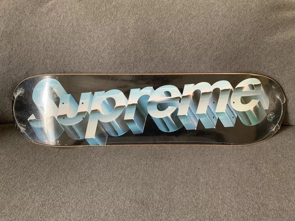 SUPREME Chrome Logo Skateboard Deck (Black) ***BRAND NEW SEALED*** SS20