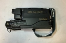 Sharp Slim Cam VL-L340U VHS Video Camera/Camcorder DC6V--9.0W, Black "H2A"