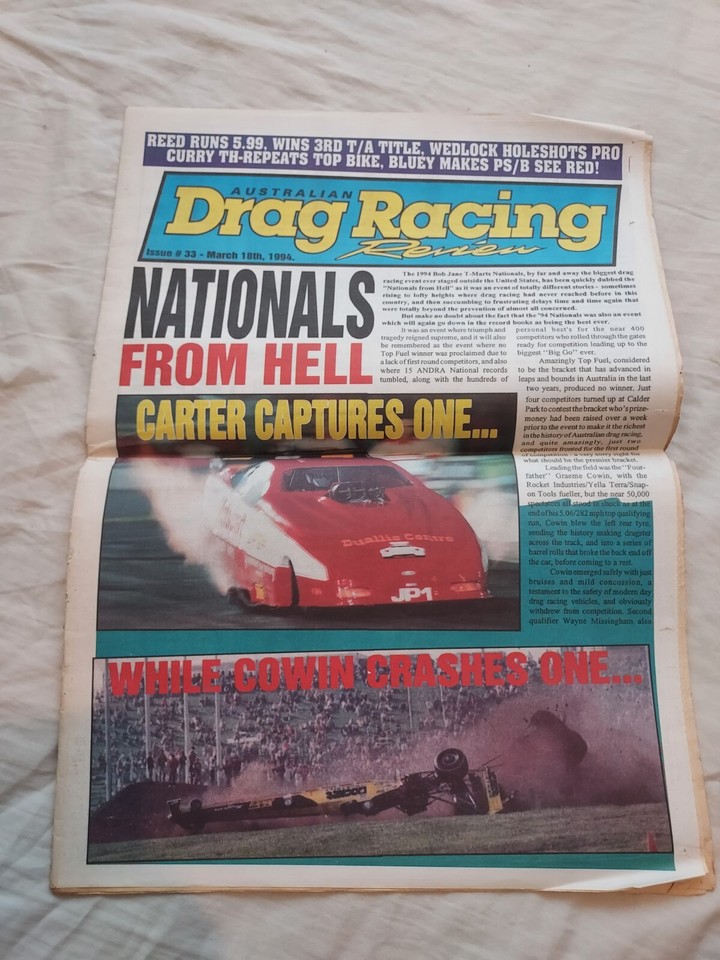 Vintage Australian Drag Racing Review Magazine 1994 March Issue 33