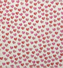 two Individual Beverage Paper Red Pink Heart Love Valentine Decoupage napkins