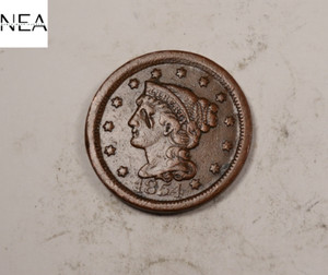 1854 Braided Hair Large Cent ~ Extra Fine XF/EF ~ (LC141)