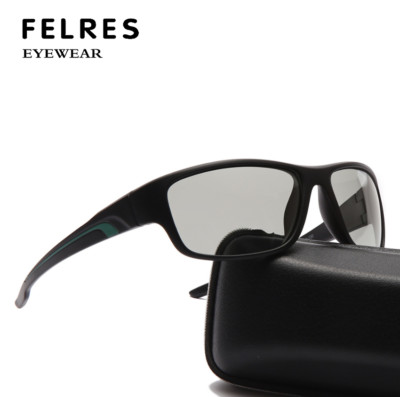 Photochromic Polarized Sports Sunglasses Men Outdoor Driving Riding Glasses New