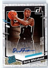 2023-24 Donruss #299 Dariq Whitehead Rated Rookies Signatures Choice