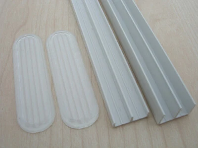 Vivarium RUNNERS glass track for 4ft wide vivs clear handles fit 6mm glass