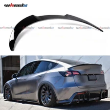 V STYLE HIGHKICK SPORT GLOSS BLACK TRUNK SPOILER WING FOR 2020-24 TESLA MODEL Y
