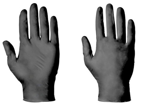 BLACK LATEX GLOVES POWDER FREE DISPOSABLE UNIGLOVES TATTOO BEAUTY SALON PIERCING - Picture 10 of 11
