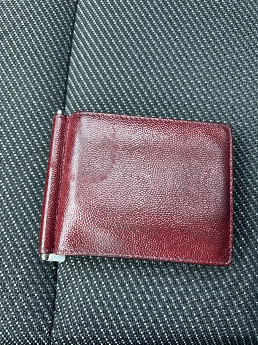 YSL bill clip wallet