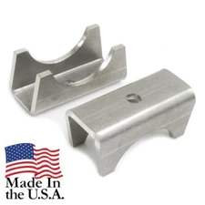 3" Diameter Axle Brackets Pads Weld On 2.0" Wide Leaf Spring Axle Perch USA PAIR