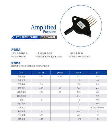 1pcs Sensepa Onboard Pressure Sensor SPRA001D Air Pressure Leak Detection Sensor - Picture 3 of 5