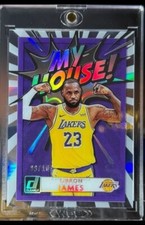 9/10 Gold Refractor 2020 Panini Donruss LeBron James My House Pristine 👑👣💎