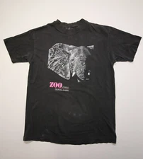 Vintage Zoo Logico Guadalajara Elephant T-Shirt Adult S 40" Chest Single Stitch