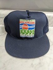 VINTAGE HAT CAP SNAPBACK TRUCKER JOHN DEERE JD KANSAS CITY 1998 NEW HORIZONS