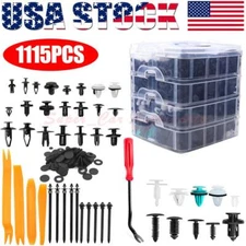 1115PCS Bumper Retainer Clips Auto Car Plastic Push Rivets Fastener Fender