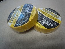 Lot of 2 rolls 3/4" x 66' Yellow 7mil General Purpose Vinyl Electrical Tape