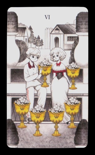 Six Of Cups Secret Mirror Mystical Manor Tarotkarte einzeln