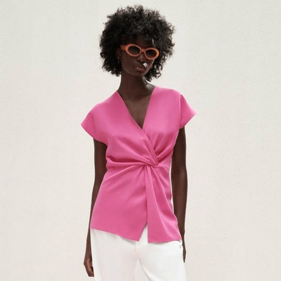 zara flowy top