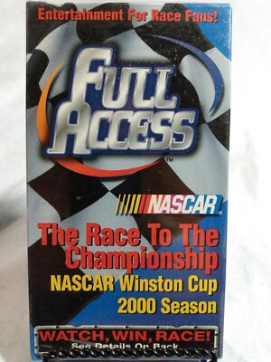 Full Access Nascar Winston Cup 2000 Season Volume 2 Factory Sealed!! VHS New