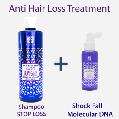 Hair loss treatment Shock Fall molecular DNA and anti hair loss Shampoo kit