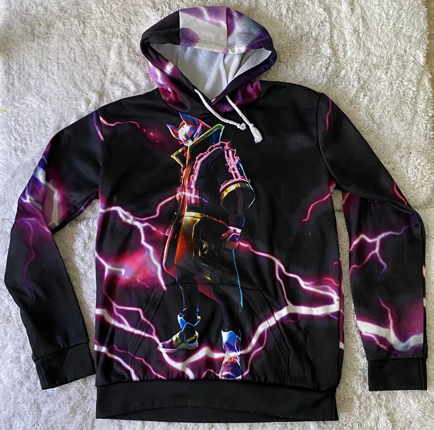 FORTNITE DRIFT HOODIE BLACK SWEATER Size Small Pullover Boys Girls